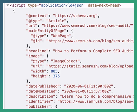 Schema markup for financial advisors